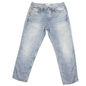 Rag & Bone Miramar Light Wash Tencel Rayon Jeans Size 32 Relaxed Straight Leg